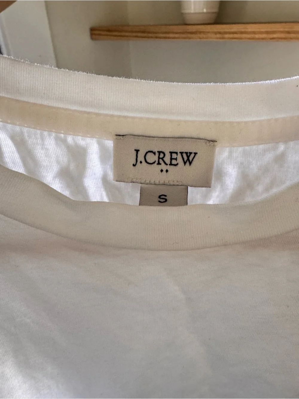 J.Crew White Ruffle Sleeved Eyelet Top Size Small
